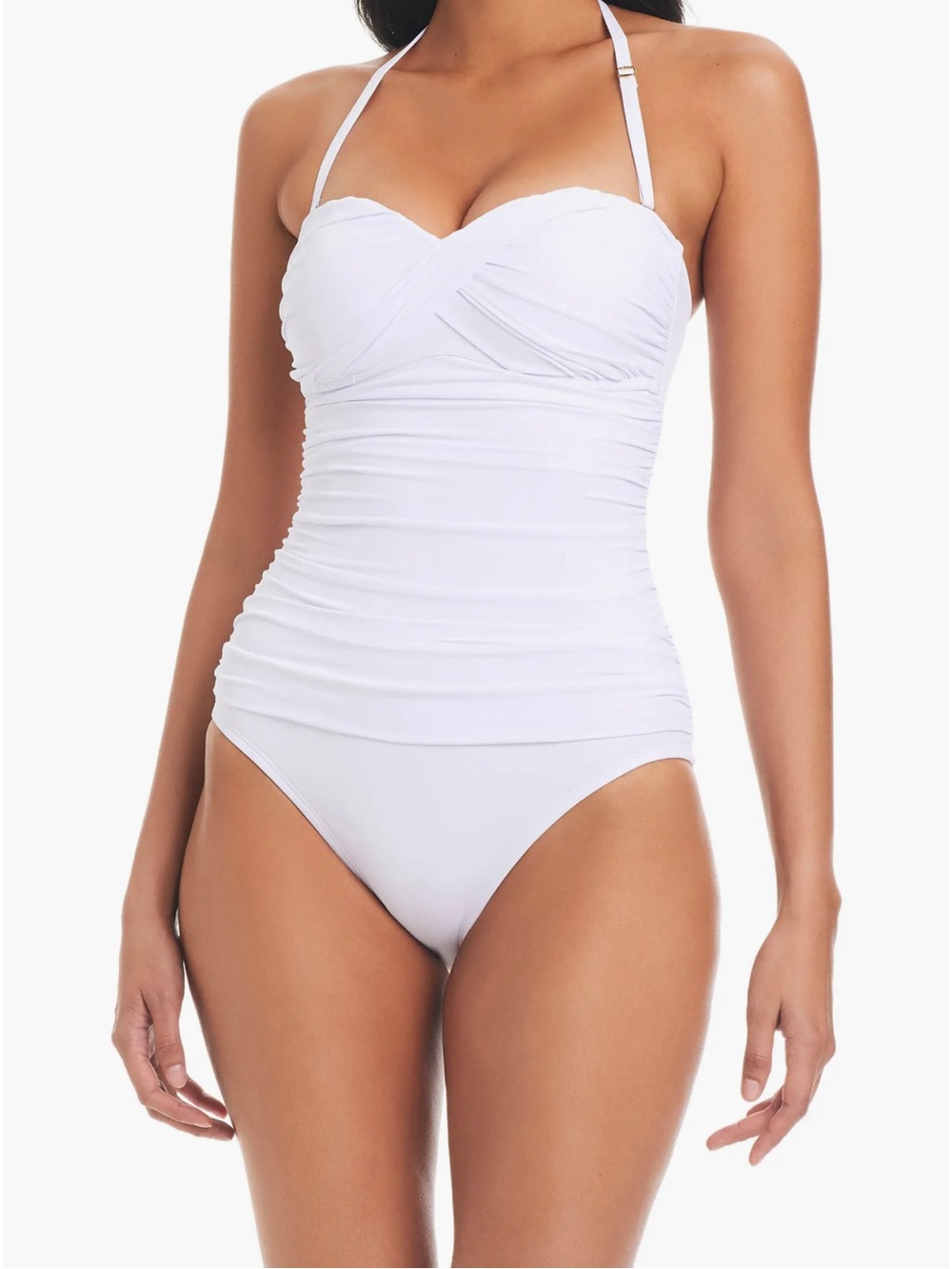 La Blanca by Rod Beattic White One Piece Swimwear